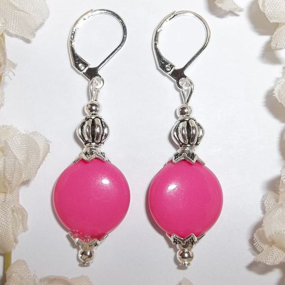 wvluckygirl Jewelry - Hot Pink Earrings Handmade Colorful Set NWT 5033